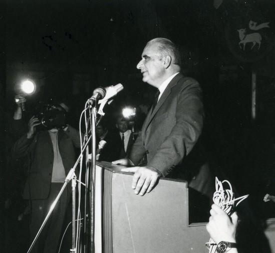 Meeting électoral à Rouen (1969)