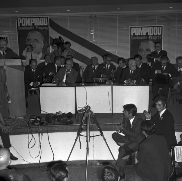 Meeting électoral à Lyon (1969)