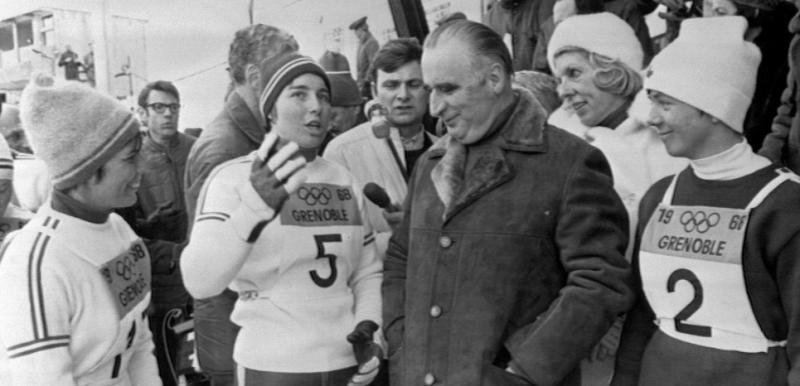 M.Goitschel aux Jeux olympiques de Grenoble (1968)