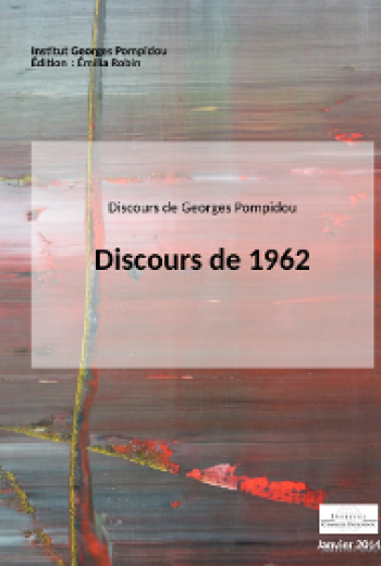 Georges Pompidou : discours de 1962